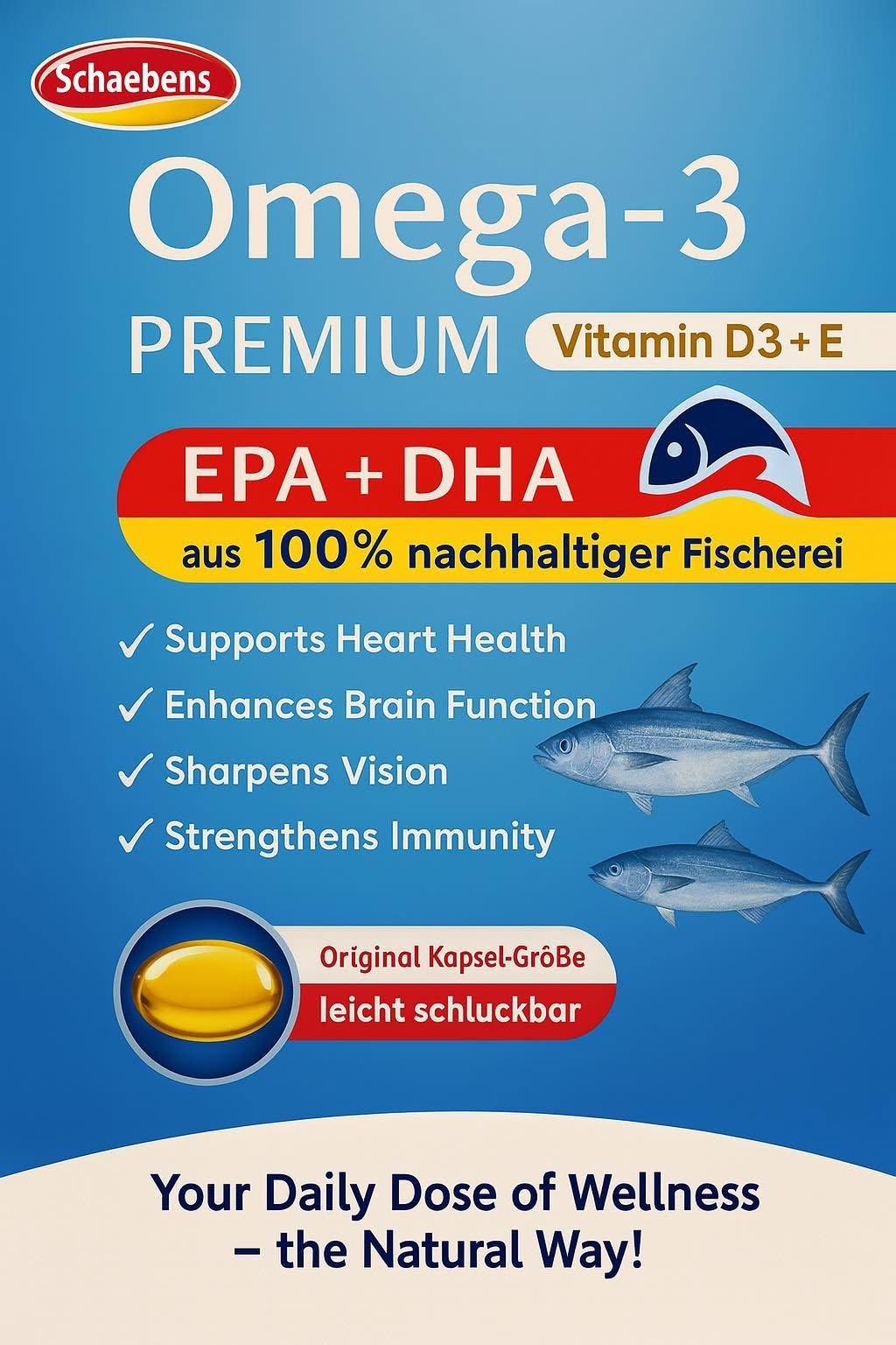 Omega-3 Premium (Vitamin D3 + E)